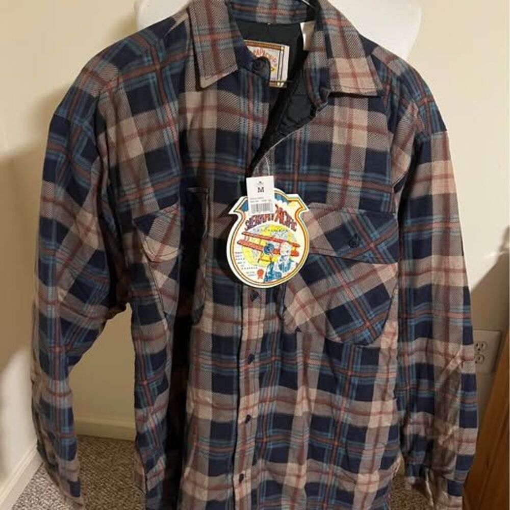 Vintage Sierra Pacific Lined Plaid Flannel Shirt M